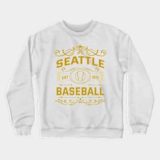 Vintage Seattle Baseball Crewneck Sweatshirt